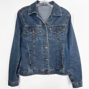 Katy Premium Classic Fit Denim Jean Jacket Small